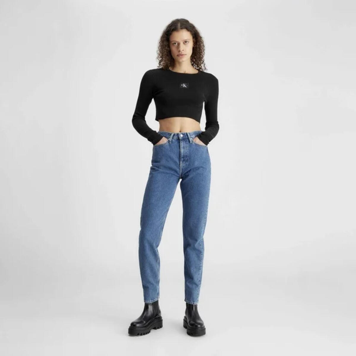 Calvin Klein AUTHENTIC SLIM STRAI, 1A4 Mavi Kadın Kot Pantolon