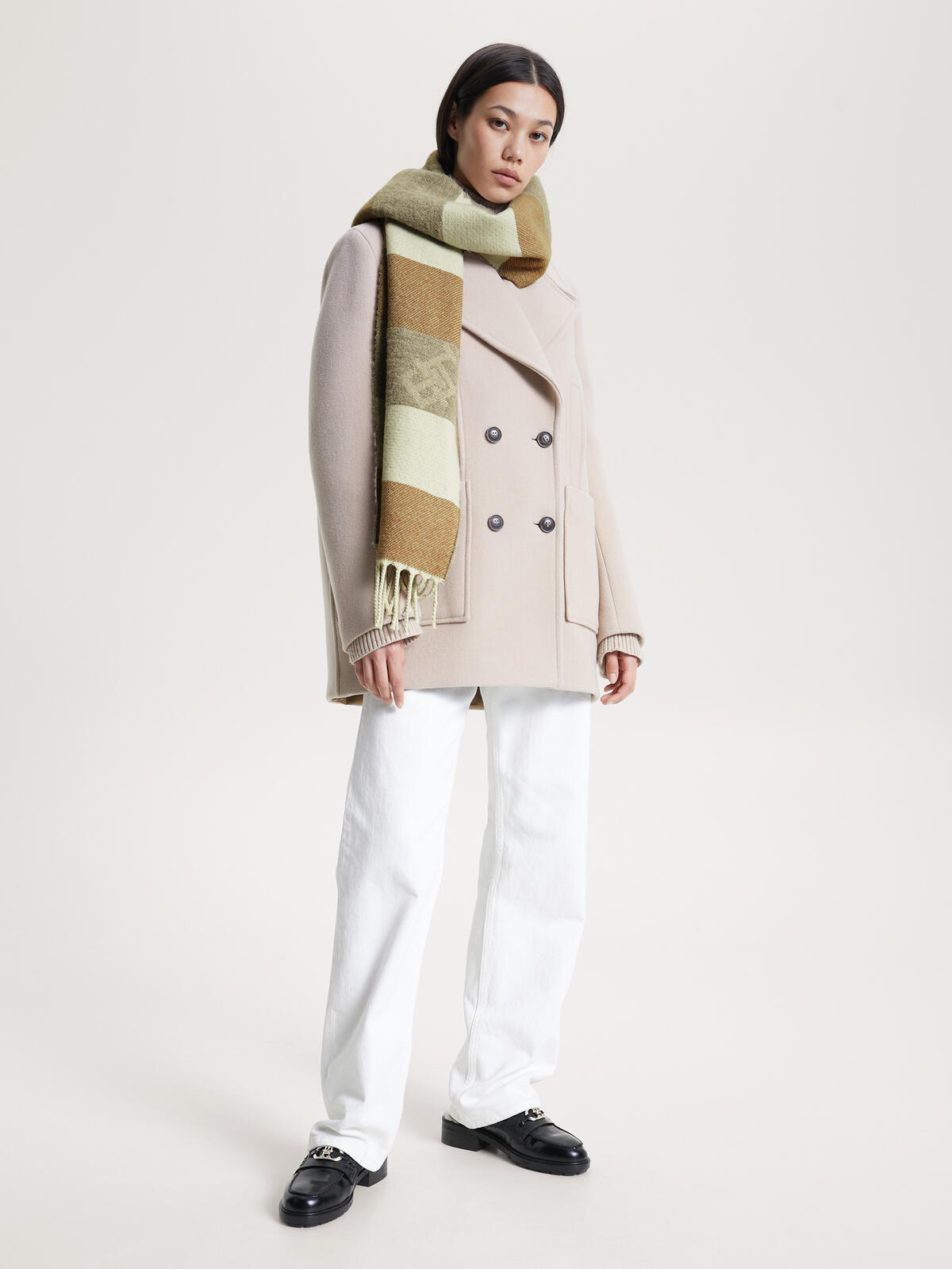 Tommy Hilfiger LIMITLESS CHIC CB SC Kadın Bej Atkı