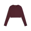 Puma W PUMA SHAPE CROPPED LS Bordo Kadın Antrenman T-Shirt