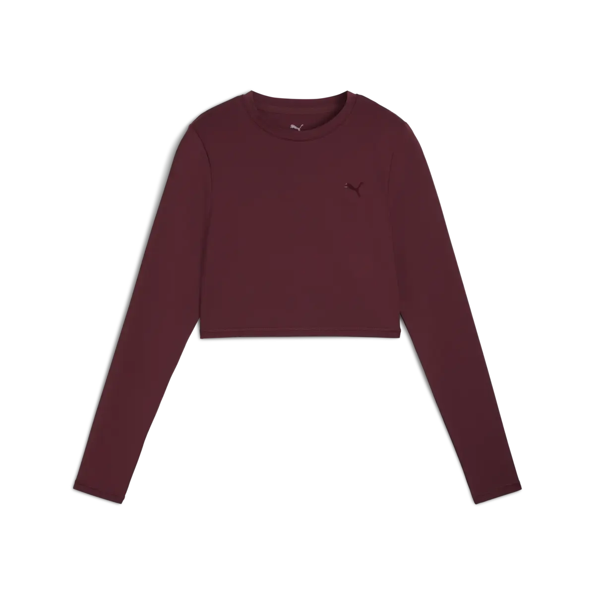 Puma W PUMA SHAPE CROPPED LS Bordo Kadın Antrenman T-Shirt