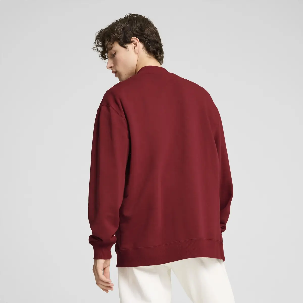 Puma SQUAD Bomber Jacket Bordo Erkek Sweatshirt