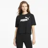 Puma ESS Cropped Logo Tee Siyah Kadın Crop T-Shirt