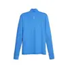 Puma RUN FAVORITE 1/4 ZIP M Mavi Erkek Fermuarlı Koşu/Performans Sweatshirt