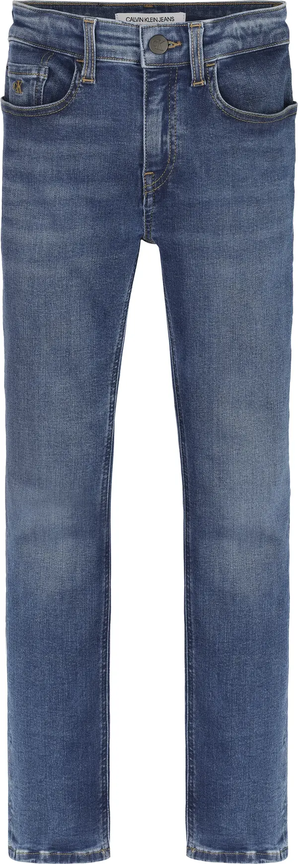 Calvin Klein SLIM ESS MID BLUE ST Erkek Mavi Kot Pantolon