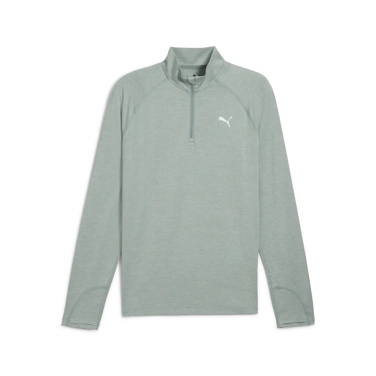 Puma RUN VELOTY CLDSPN 1/4 ZIP M Yeşil Erkek T-Shirt