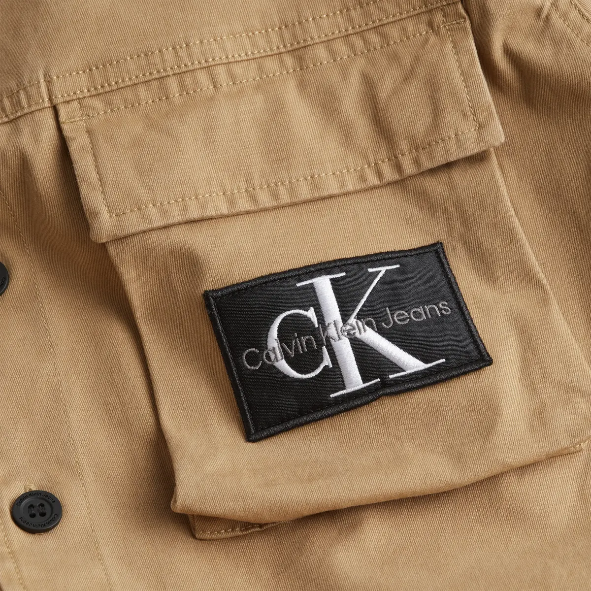 Calvin Klein UTILITY OVERSHIRT Erkek Kahverengi Gömlek
