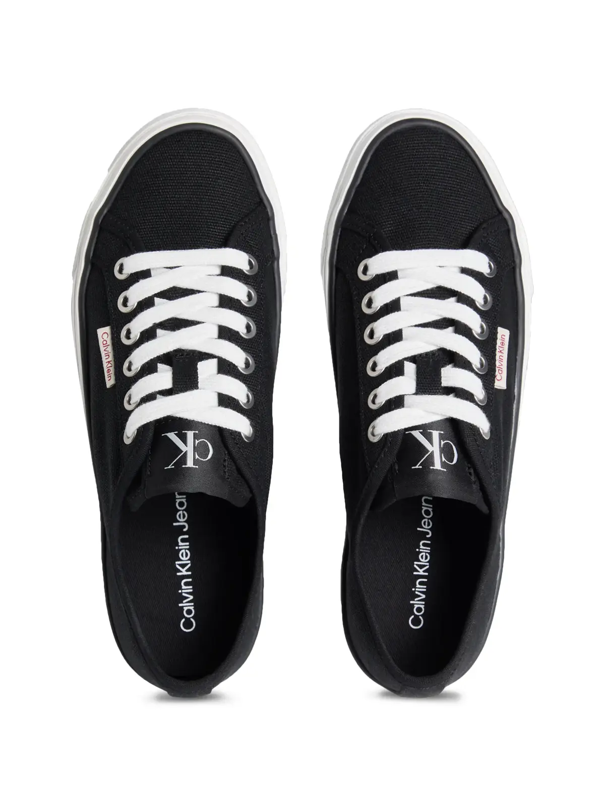 Calvin Klein VULC FLATFORM CTN LO Siyah Kadın Spor Ayakkabı & Sneaker