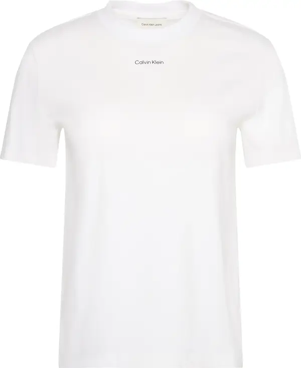 Calvin Klein SS 20s CLASSIC LOGO TEE Kadın Beyaz T-Shirt