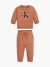 Calvin Klein MONOGRAM CN SWEATSHI Bebek Kahverengi Eşofman Takımı