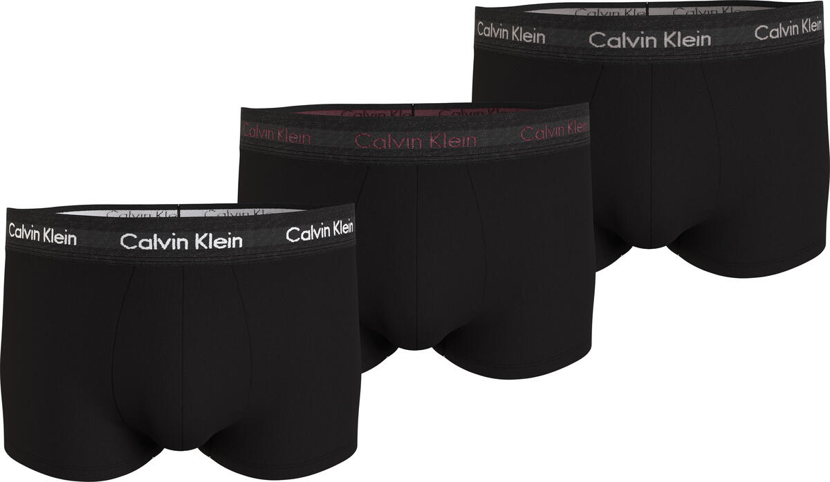 Calvin Klein LOW RISE TRUNK 3PK Erkek Siyah Boxer Set