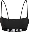 Calvin Klein BRALETTE-RP Kadın Siyah Bikini Üstü