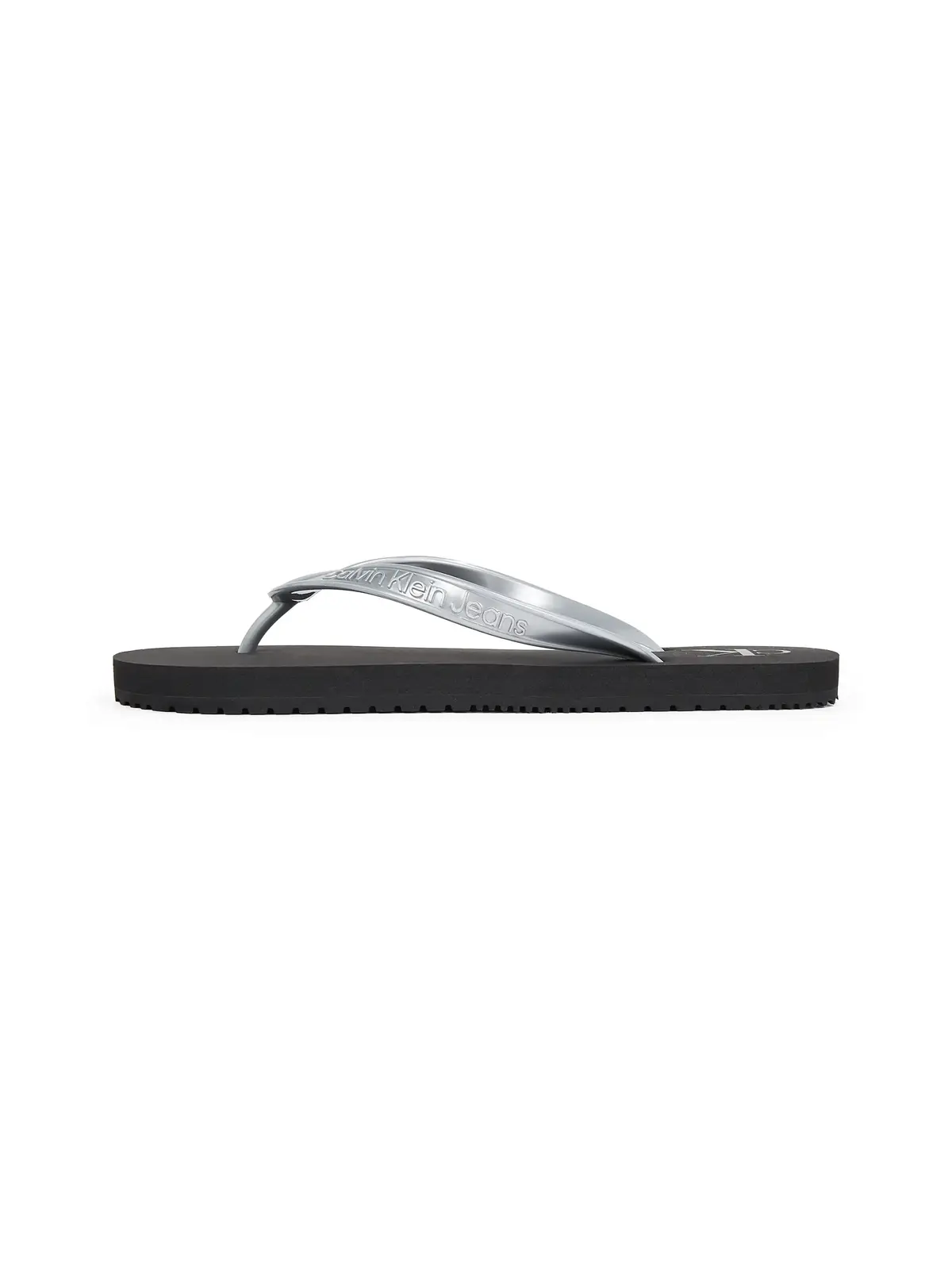 Calvin Klein BEACH SANDAL MONOLOG Gri-Siyah Kadın Parmak Arası Terlik