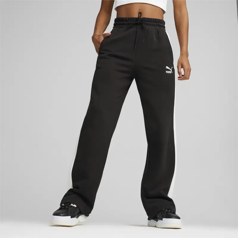 Puma ICONIC T7 Straight leg Track Pants TR Siyah Kadın Eşofman Altı