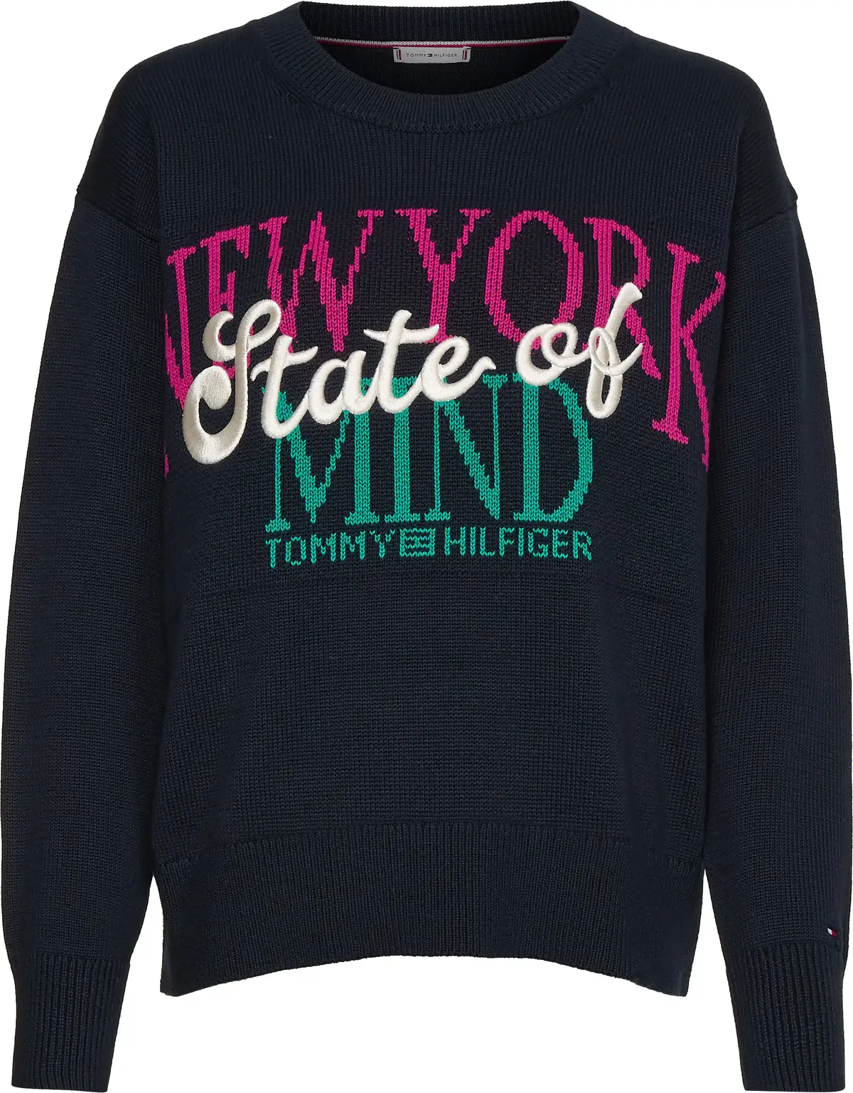 Tommy Hilfiger NEW YORK C-NK SWEATE Kadın Siyah Kazak