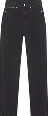 Calvin Klein HIGH RISE STRAIGHT Kadın Siyah Kot Pantolon