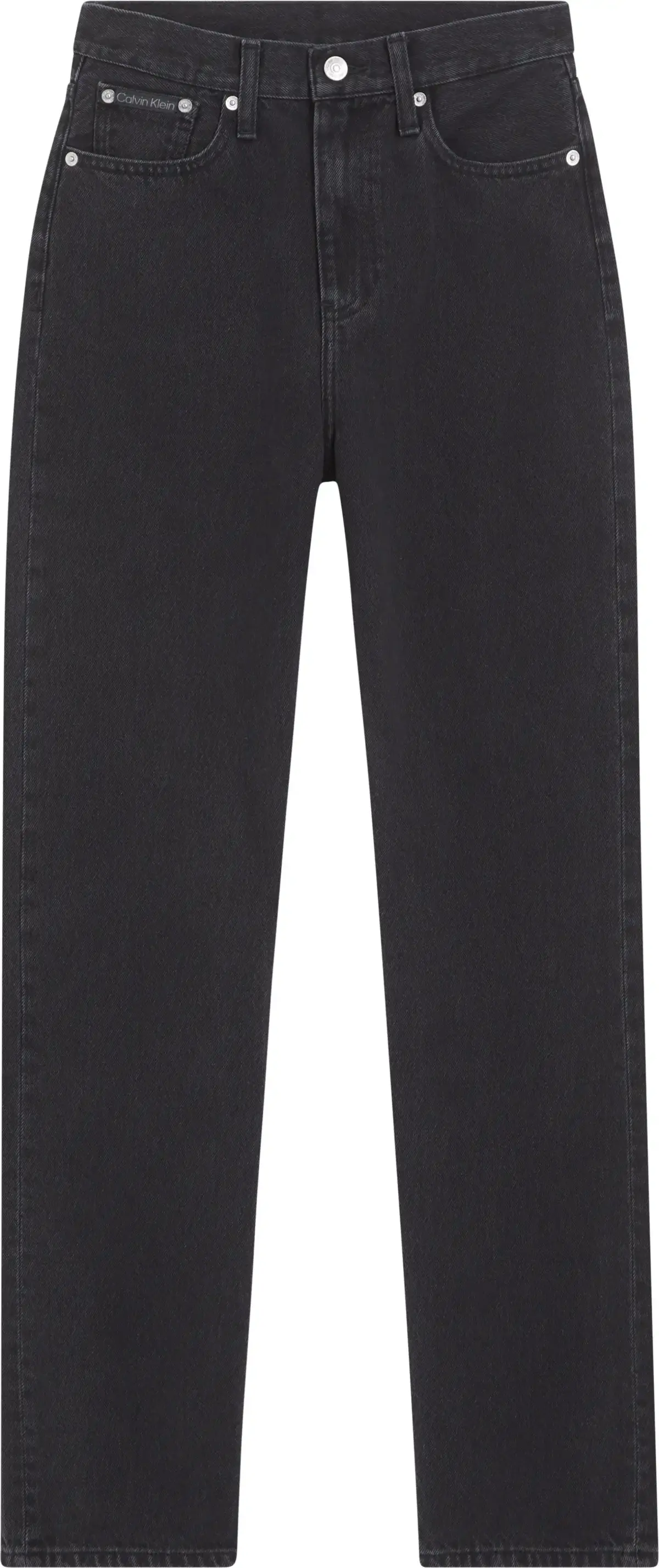 Calvin Klein HIGH RISE STRAIGHT Kadın Siyah Kot Pantolon