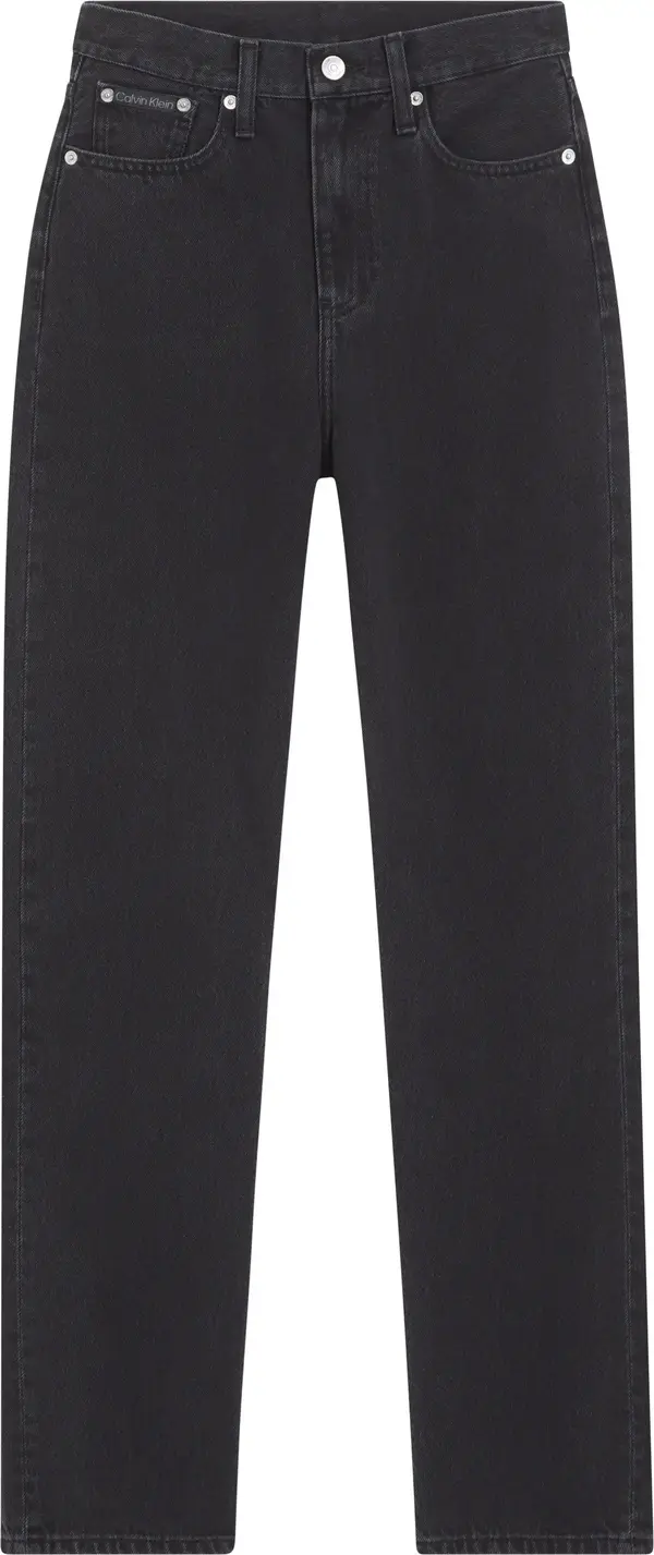 Calvin Klein HIGH RISE STRAIGHT Kadın Siyah Kot Pantolon