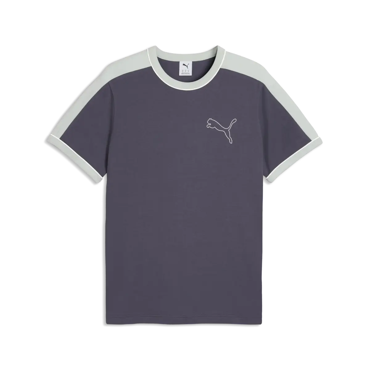 PUMA T7 Ringer Tee Mavi Erkek T-Shirt