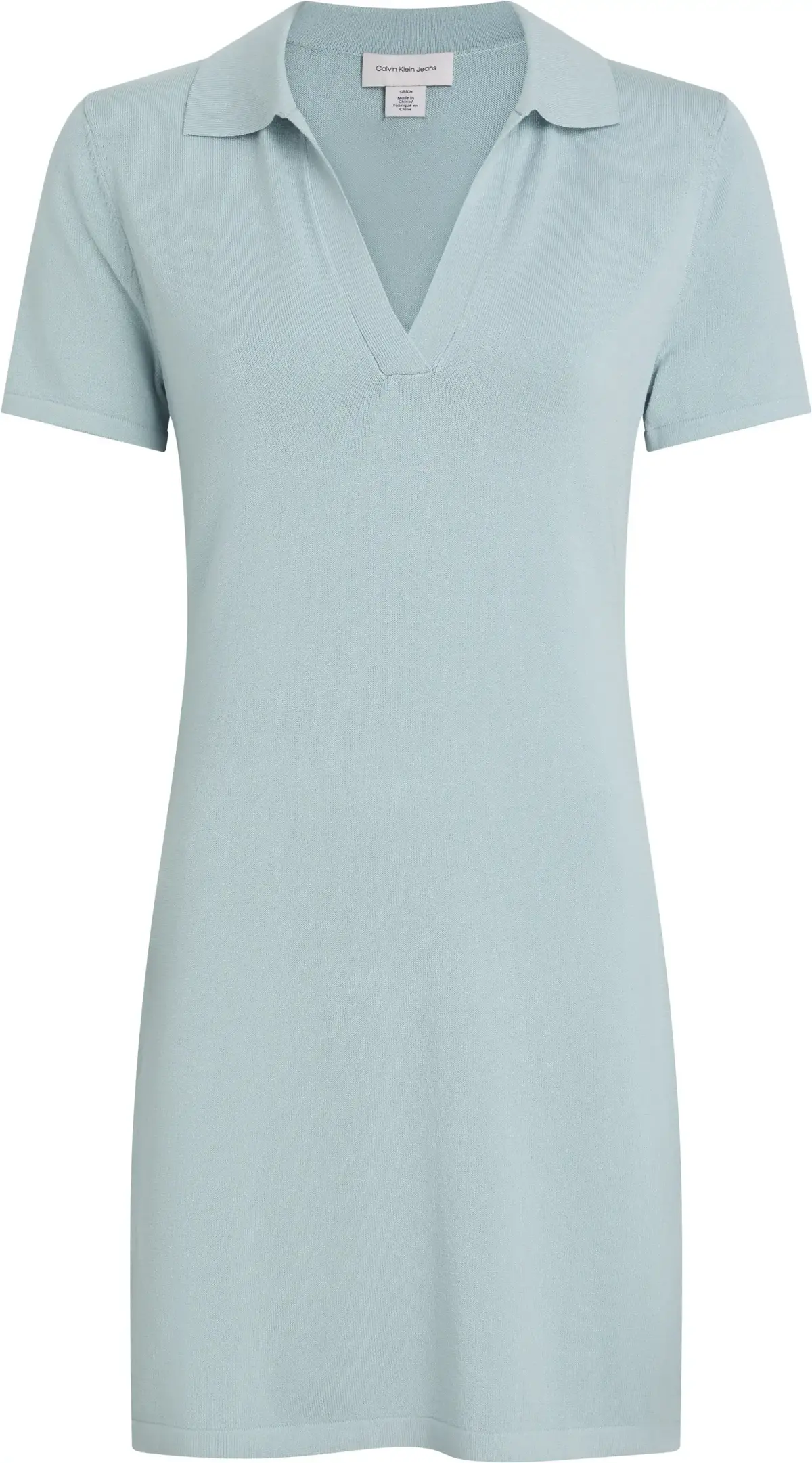 Calvin Klein LIQUID SHINE SS J/CO, RLX Yeşil Kadın Elbise-Etek