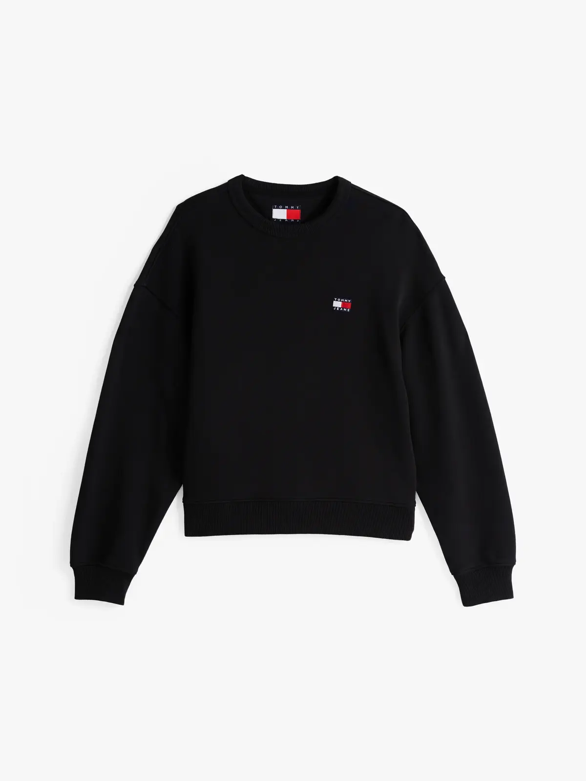Tommy Hilfiger TJW BXY BADGE CREW, BDS Siyah Kadın Sweatshirt