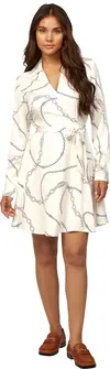 Tommy Hilfiger FLUID VISCOSE SHORT, 01V Beyaz Kadın Elbise-Etek
