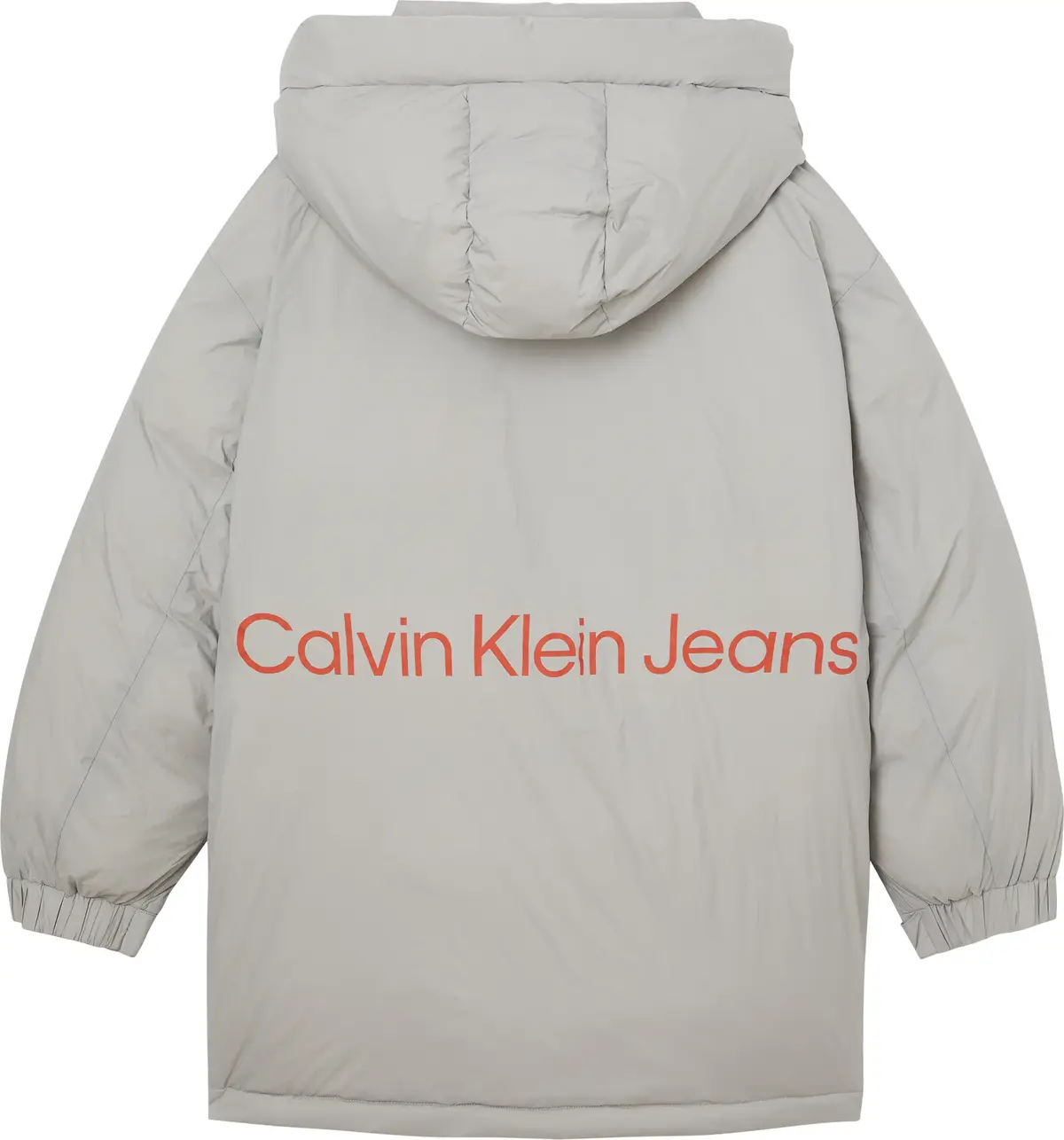 Calvin Klein SUSTAINABLE LONG PAR Erkek Gri Şişme Mont