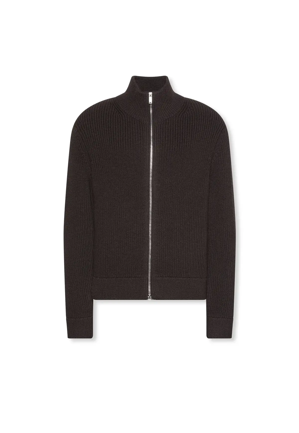 Calvin Klein LS FZ TEXTURE STITCH Kahverengi Erkek Fermuarlı Kazak