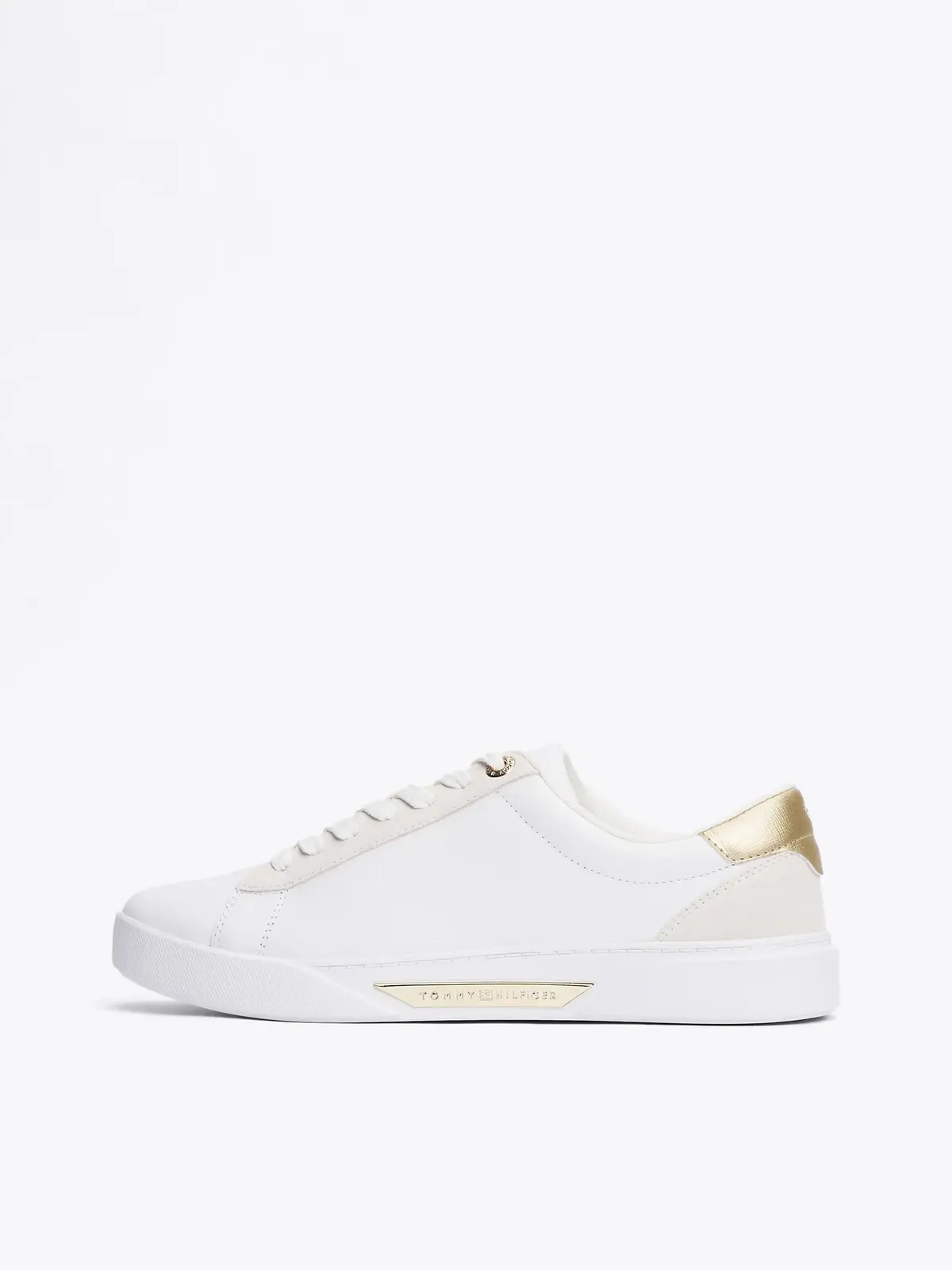 Tommy Hilfiger CHIC COURT SNEAKER, YBS Beyaz Kadın Spor Ayakkabı & Sneaker