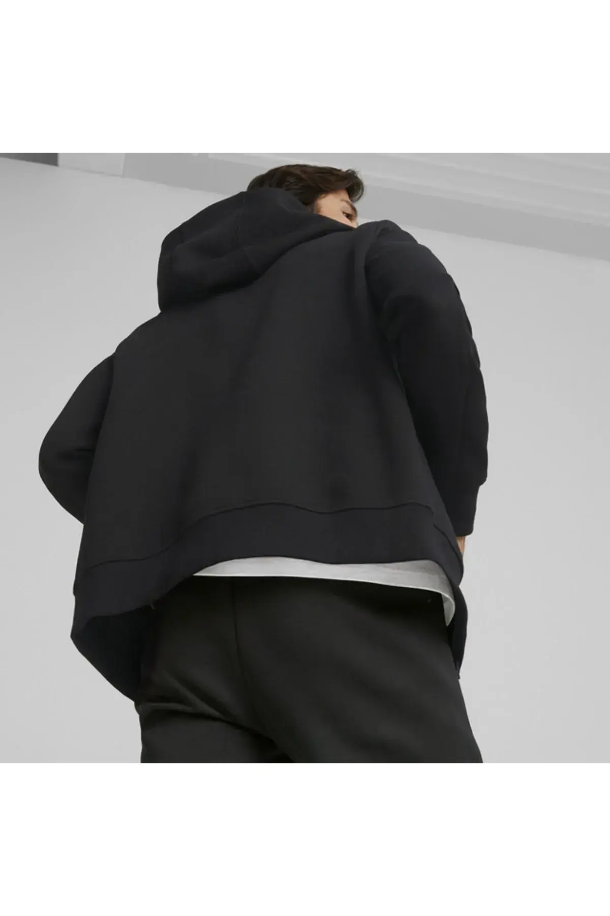Puma Ferrari Style Hooded Sweat Jacket Siyah Erkek Fermuarlı Hoodie