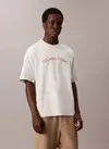 Calvin Klein SS CENTER CHAIN STITCH 16S RLXD Mavi Erkek Tişört