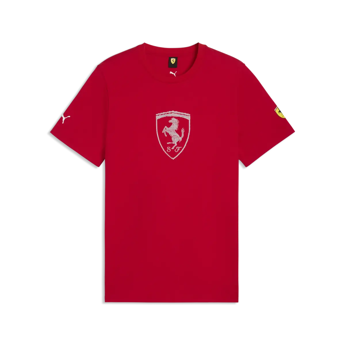 Puma Ferrari Tonal Shield Tee Kırmızı Erkek T-Shirt