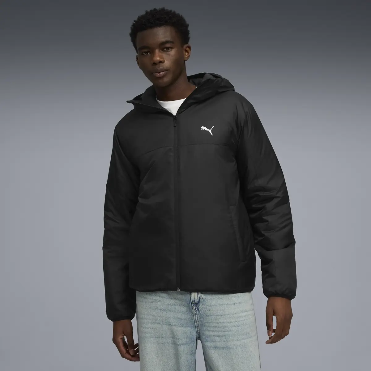 Puma ESS Light Padded Jacket Siyah Erkek Mont
