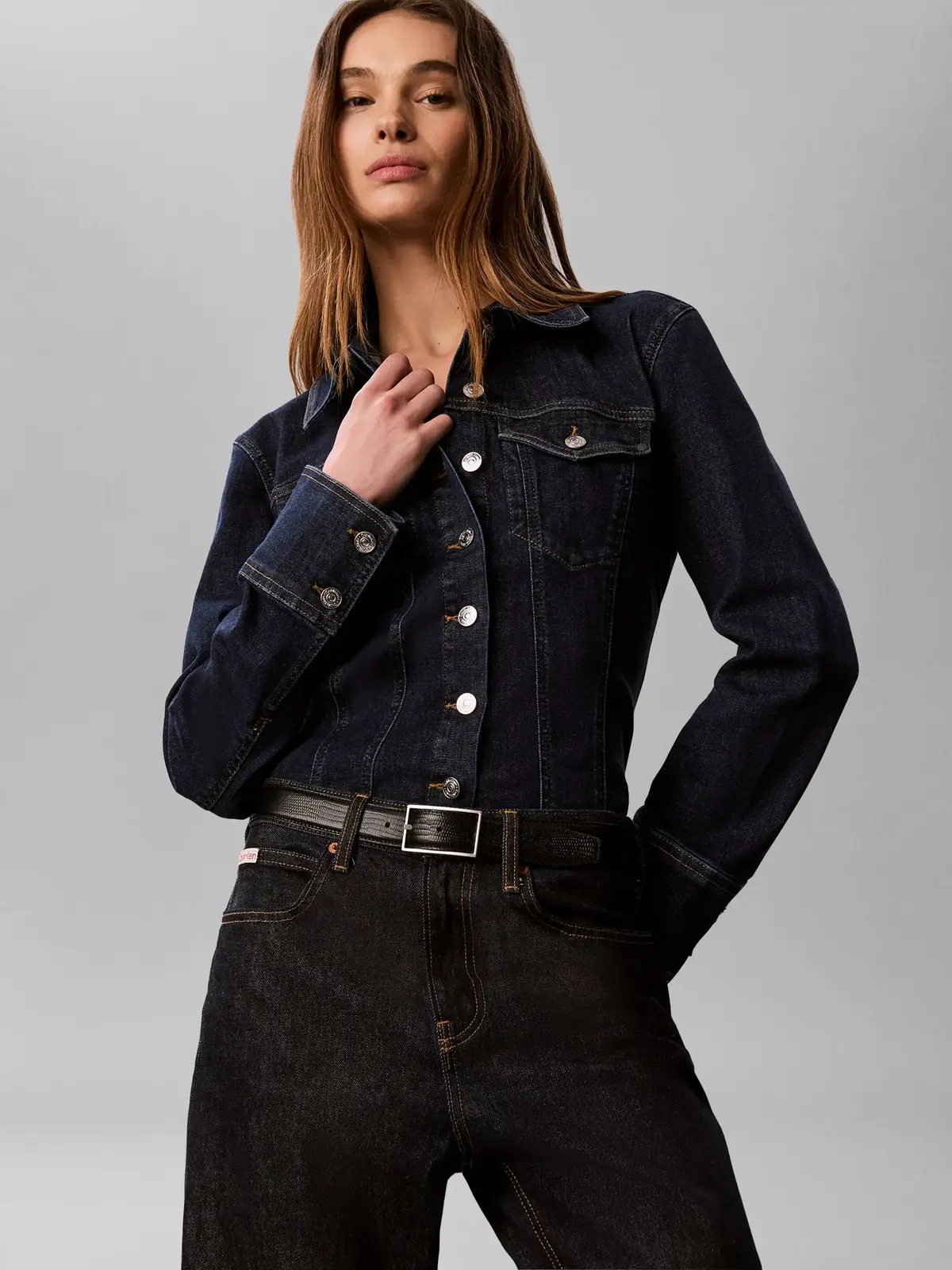 SCULPT TRUCKER SHIRT, N8D