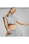 Puma Dare To Hooded Cropped Vest Gri Kadın Hoodie
