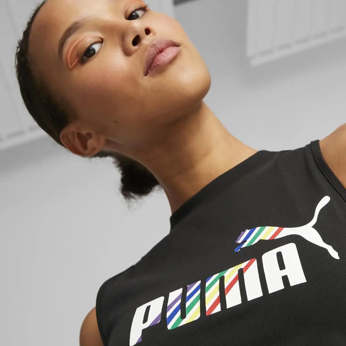 Puma Ess+ Love Is Love Tank Siyah Kadın T-shirt