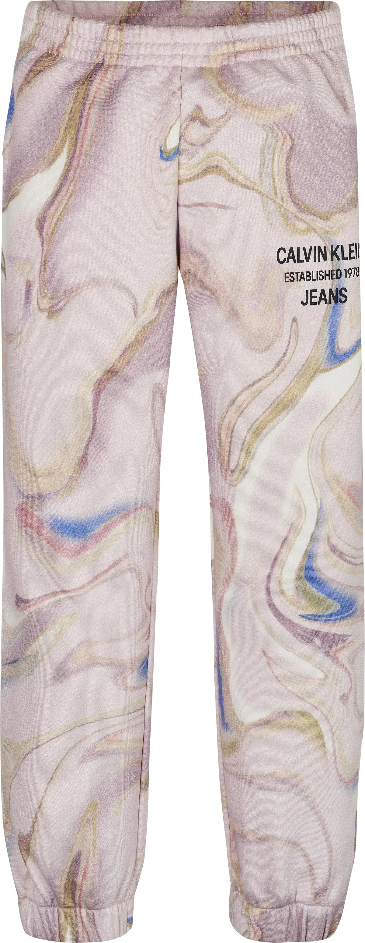 Calvin Klein LIQUID PRINT SWEATPA Kadın Pembe Eşofman Altı