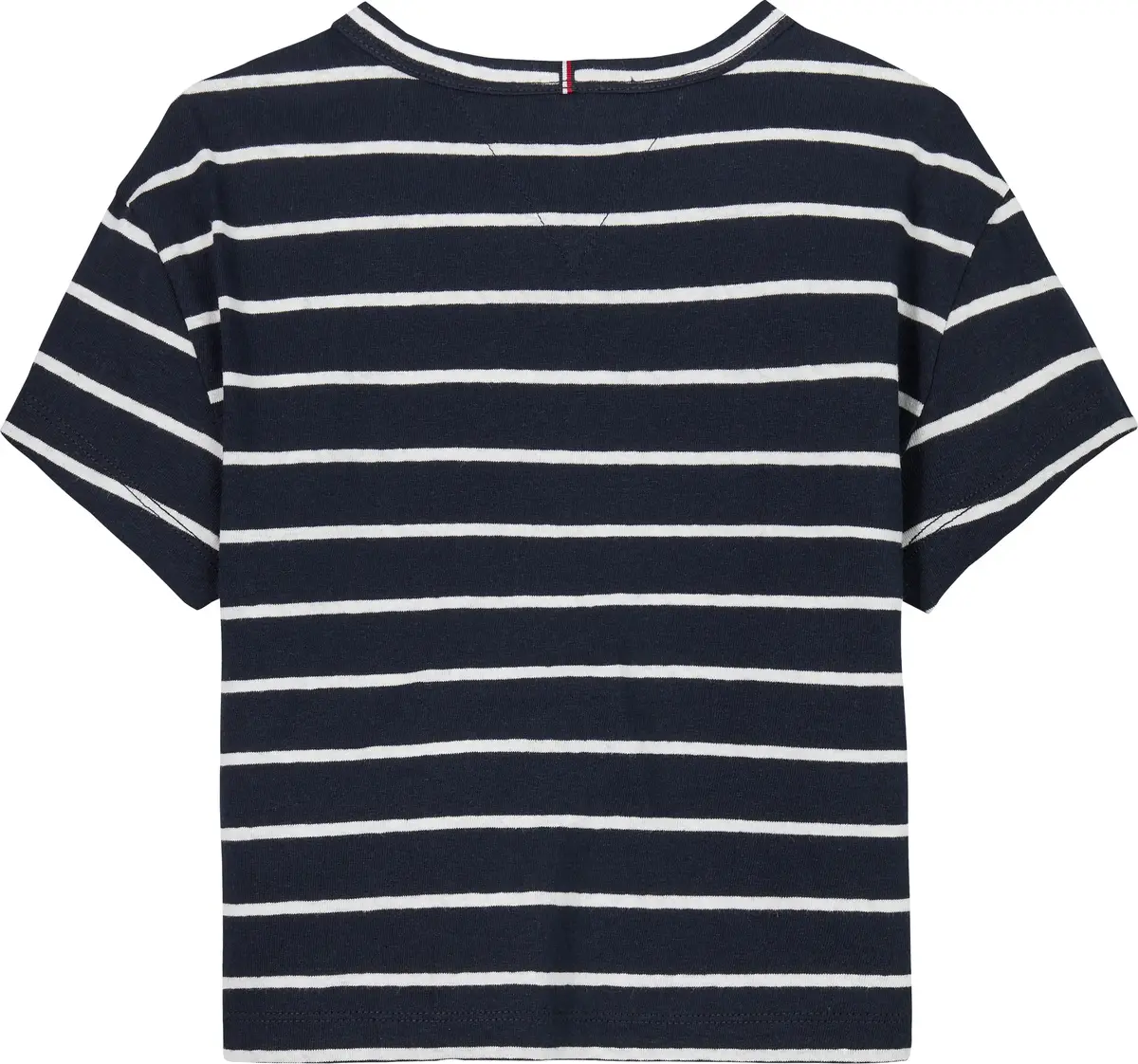 Tommy Hilfiger LINEN TEE SS, C1G Lacivert Kız Çocuk T-Shirt & Polo