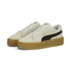 Puma Smash Platform v3 SD Krem Kadın Spor Ayakkabı & Sneaker
