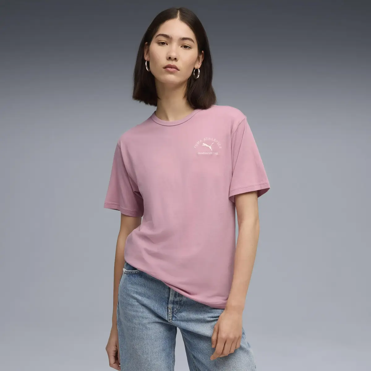 Puma PUMA CLASS Relaxed Tee Pembe Kadın T-Shirt