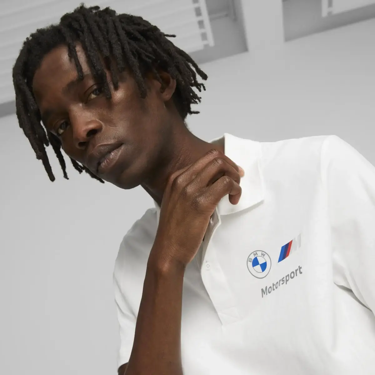 PUMA BMW MMS ESS Polo Beyaz Erkek Polo T-Shirt
