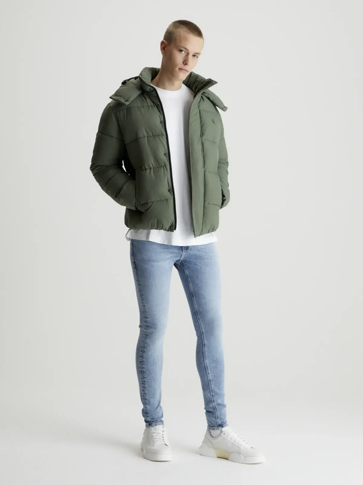 Calvin Klein SUPER SKINNY Erkek Mavi Kot Pantolon