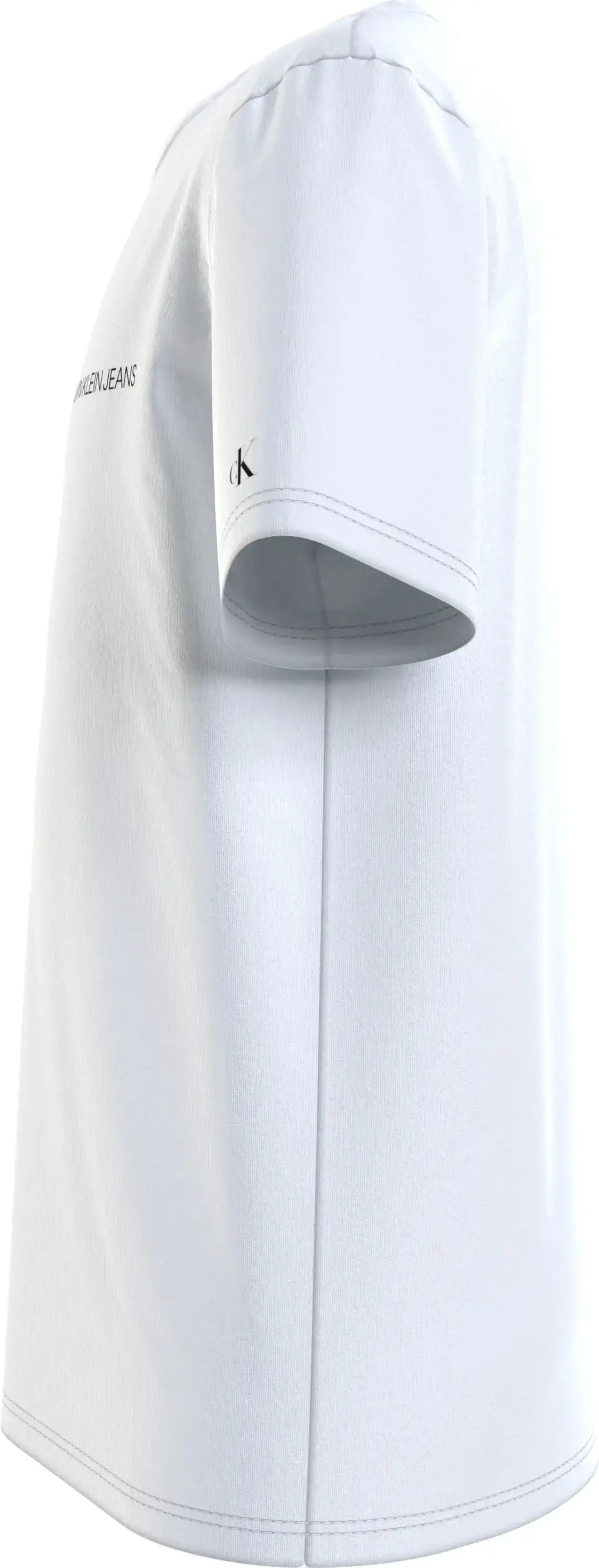 Calvin Klein CHEST LOGO TOP Erkek Beyaz T-Shirt