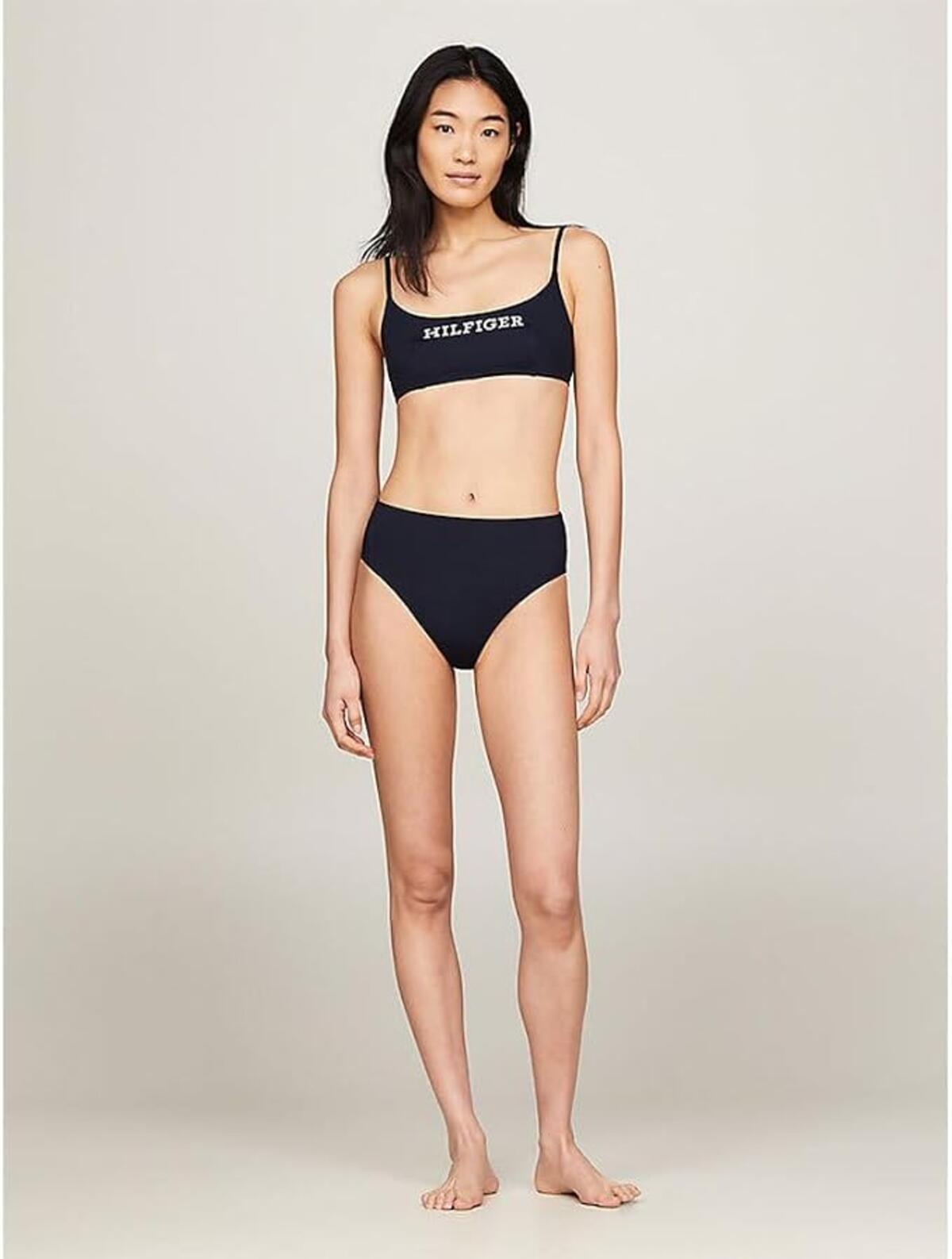 Tommy Hilfiger BRALETTE, DW5 Siyah Kadın Bikini Üstü