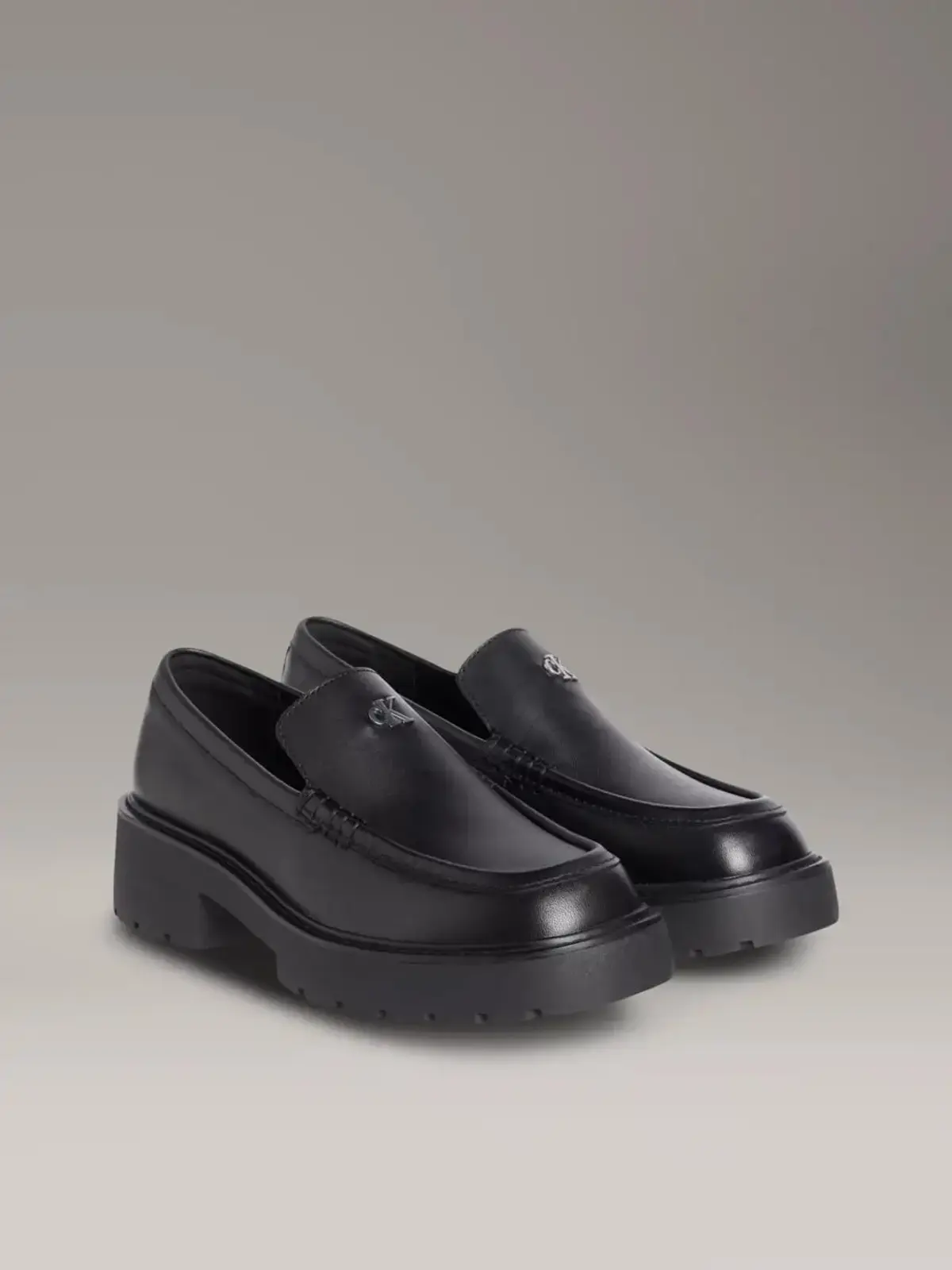 Calvin Klein COMBAT LOAFER HW LTH Siyah Kadın Günlük Spor Ayakkabı