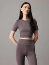 Calvin Klein WO - SS T-Shirt (Cro, PTS Gri Kadın T-Shirt