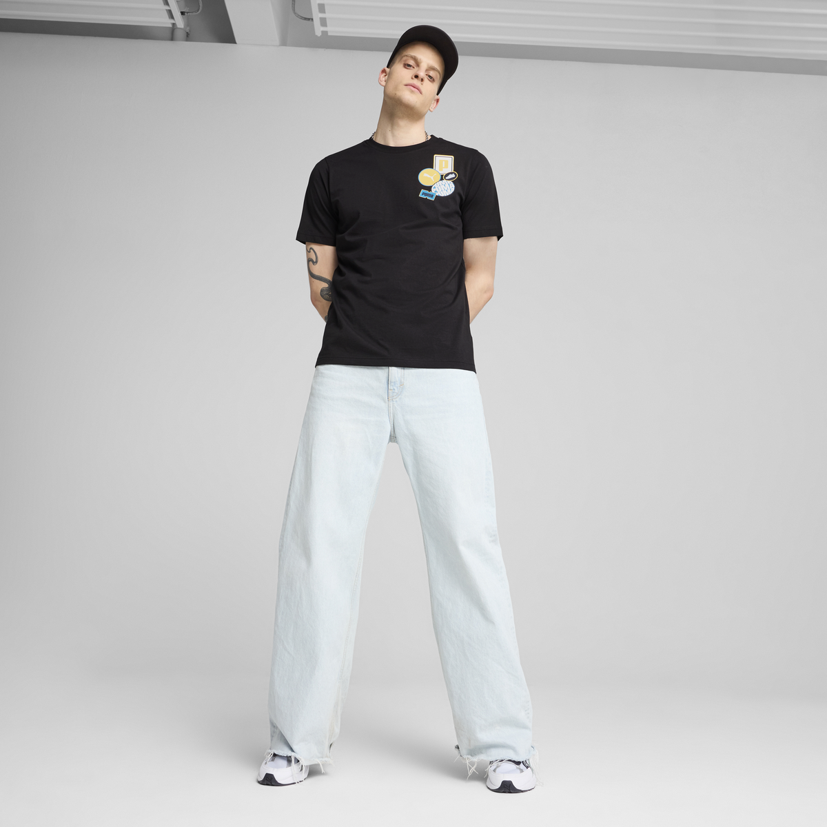 Puma GRAPHICS Icon Tee Siyah Erkek T-Shirt