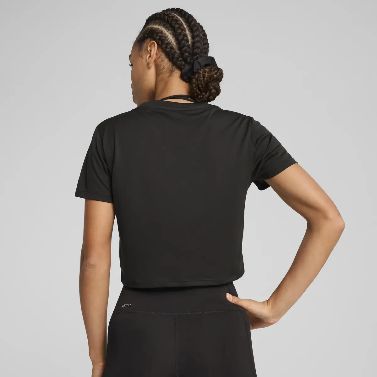 Puma TAD ESSENTIAL W Baby Tee Siyah Kadın Crop