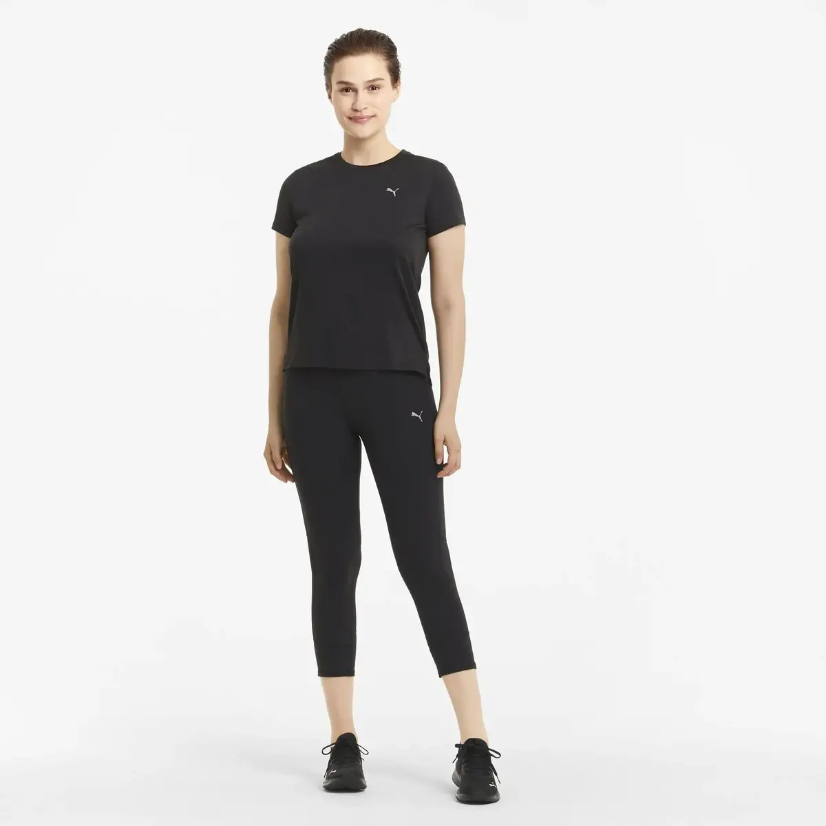 Puma Run Favorıte Heather Ss Tee W Siyah Kadın T-Shirt