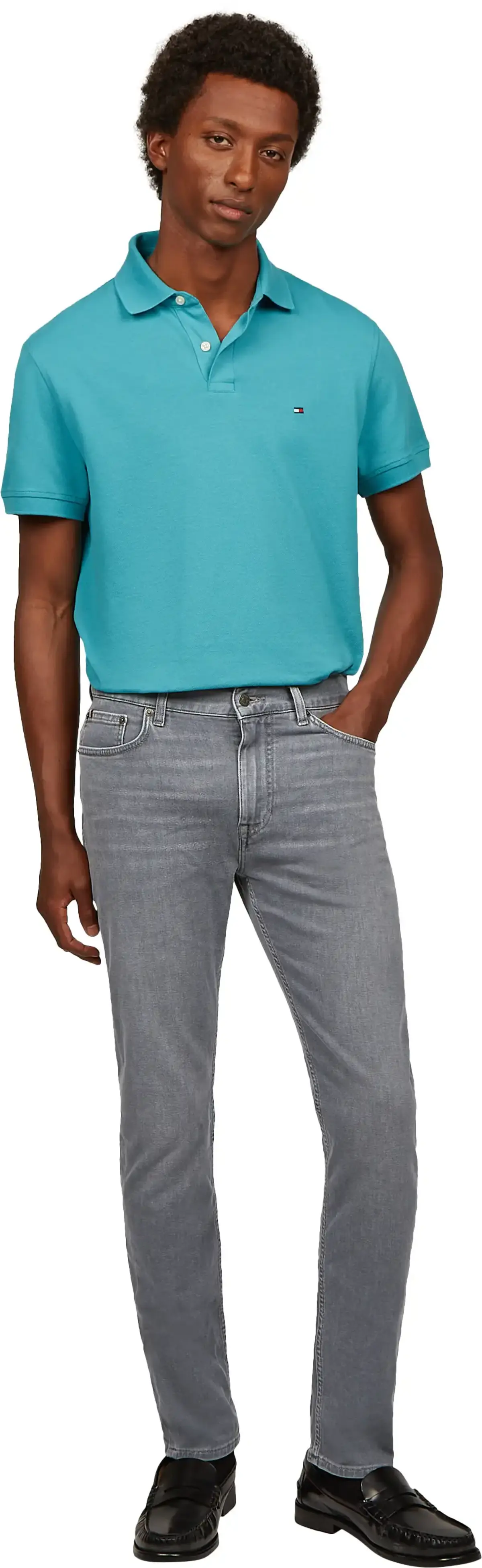 Tommy Hilfiger SLIM BLEECKER SSTR E, 1B1 Gri Erkek Jean Pantolon