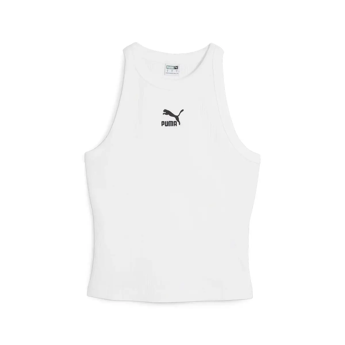 Puma CLASSICS Ribbed Slim Tank Beyaz Kadın T-Shirt